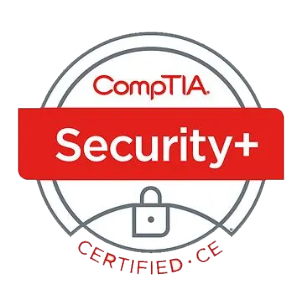 Security+ certification badge